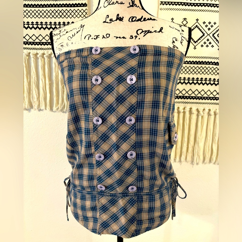 DC Women’s Plaid Halter Top